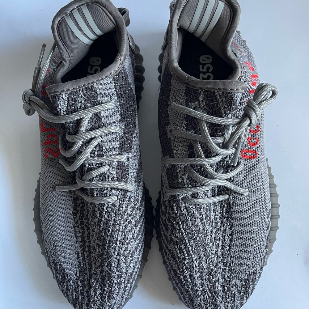 Adidas Mens Yeezy Boost 350 V2 AH2203 Beluga 2.0 - Size 8.5 grey sneakers shoes